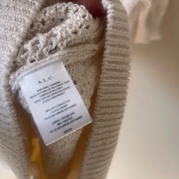 NWT A.L.C. Corinne Dress in Bone & Cream Size XS - Picture 9 of 9